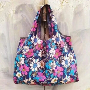 2 LEFT! Flower Print Reusable Market Bag